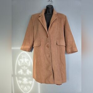 London Fog Tan Wool Trench Coat